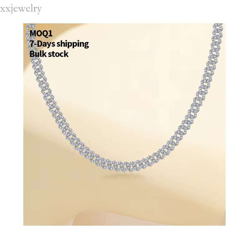 Fast Delivery S Sier Necklace Moissanite New Choker Chain for Women