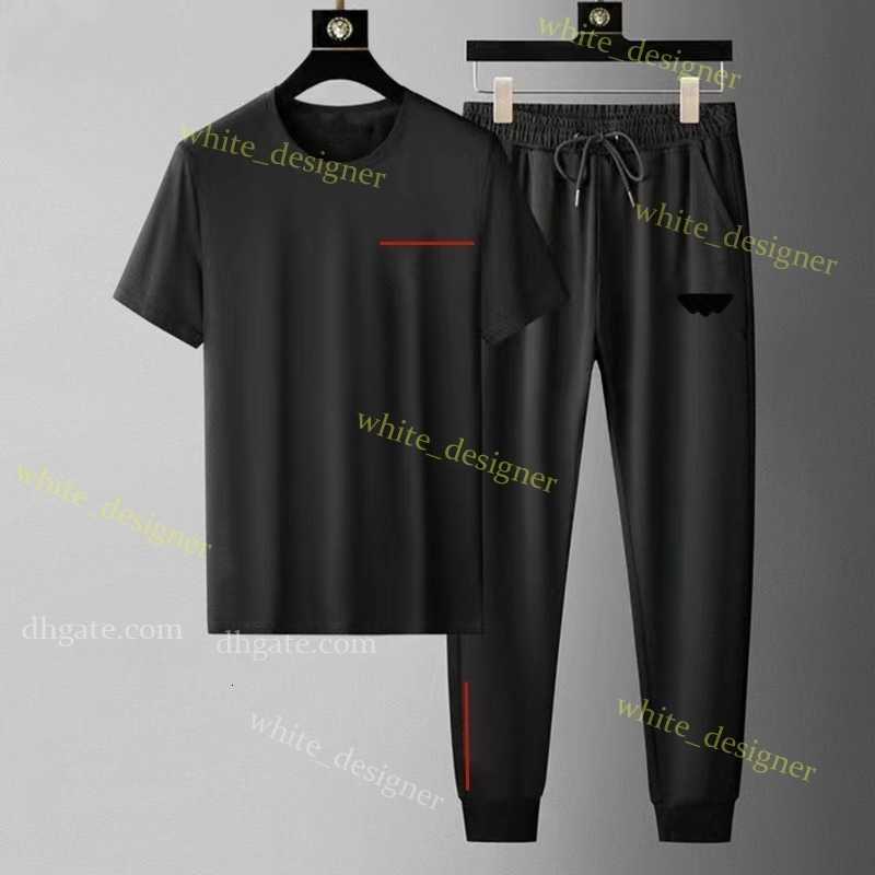 Designers Mens Tracksuits summer Sportswear T-shirt set fashion tee pants suit high quality Letter Jogging Running Sports men 2 piece set oversize M-5XL