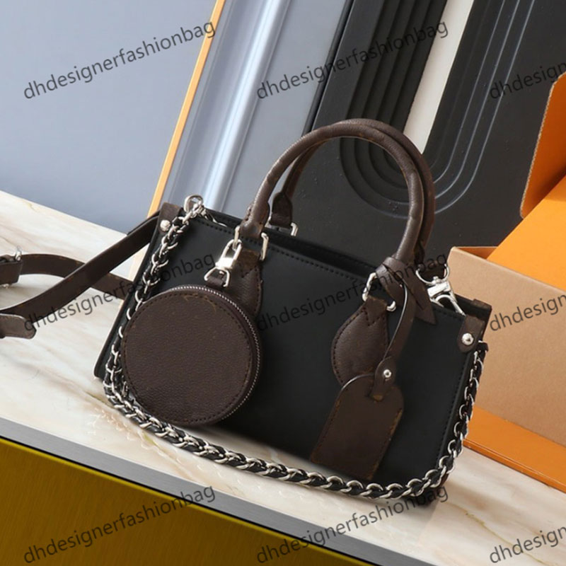 2 piece set MM Totes Bag composite bag colorful women's designer shoulder bag Genuine Leather wallet OnTheGo handbag crossbody bag coin purse