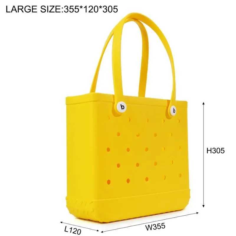 Fi Beach Burger Bag Rubber Waterproof Basket Large Capacity Summer Storage Shoulder Handbag Travel Womens Handbag Shopping BagXJ250412