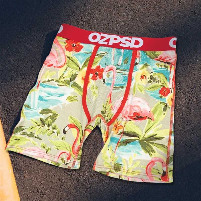 Men's Shorts OZPSD 1Pcs Sexy Men Underwear Boxers Breathable Mens Underpants Funny Printed Mens Panties Man Boxer Briefs Comfortable Trunks Y2503