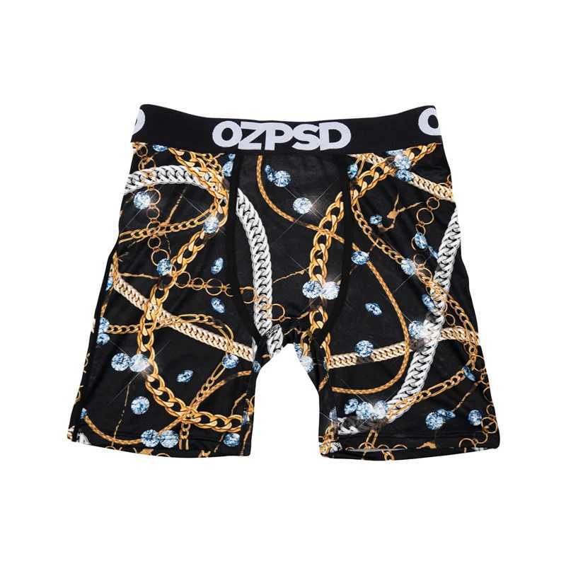 Men's Shorts OZPSD Seamless Sexy Men Underwear Boxer Cueca Male Panties Lingerie Men Underpants Boxershorts Plus Size Printed Mens Boxers Y250307