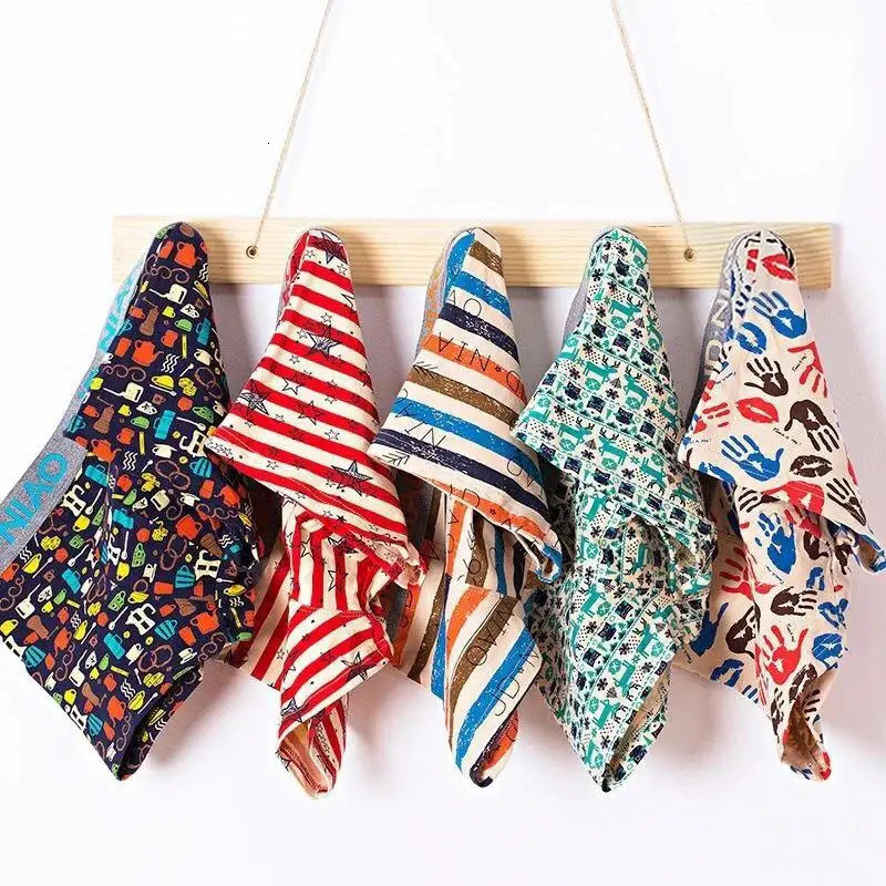 4Pcs Boxer Shorts Mens Underwear Sexy Panties Cotton Boxers Man Underpants Male U Convex Lingerie 250226Z