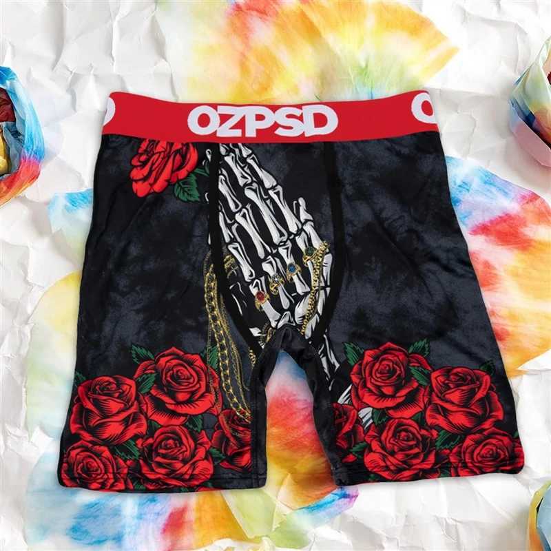 Men's Shorts OZPSD Sexy Men Underwear Boxers Breathable Summer Male Panties Lingerie Men Underpants Trunks Plus Size Print Man Boxer Briefs Y2503