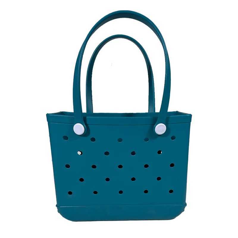 Beach bag Eva waterproof large capacity fashion brand multi-purpose storage bag womens solid candy colored handbag shoulder bag W250415