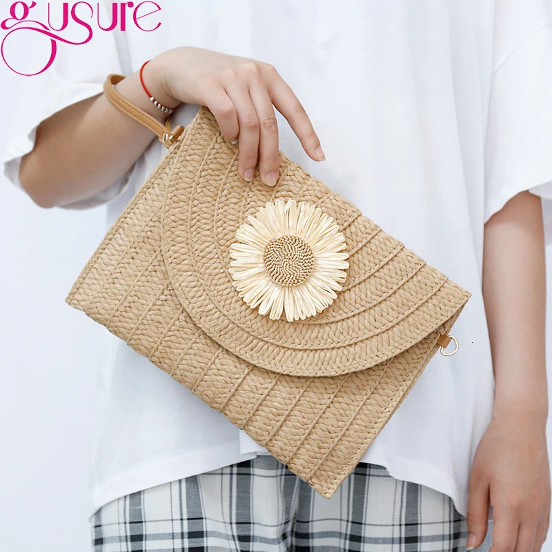 Womens cross body bag beach handbag casual summer handmade envelope womens 250227