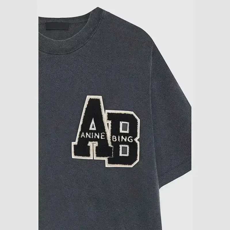 Women's T-Shirt Summer 2025 New Niche AB Sticker Printed Letter Loose T-shirt for Women Short Slve Fashion Strt Wearing Printed T-shirt Y250307YX