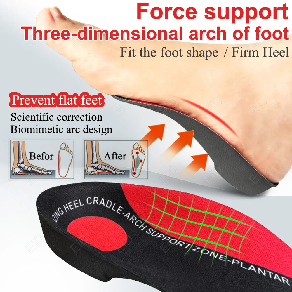 Ortic for Severe Flat Foot Arch Support Plantar Fasciitis 34 Orthopedic Insole XOShaped Legs Correction Care man women 250306