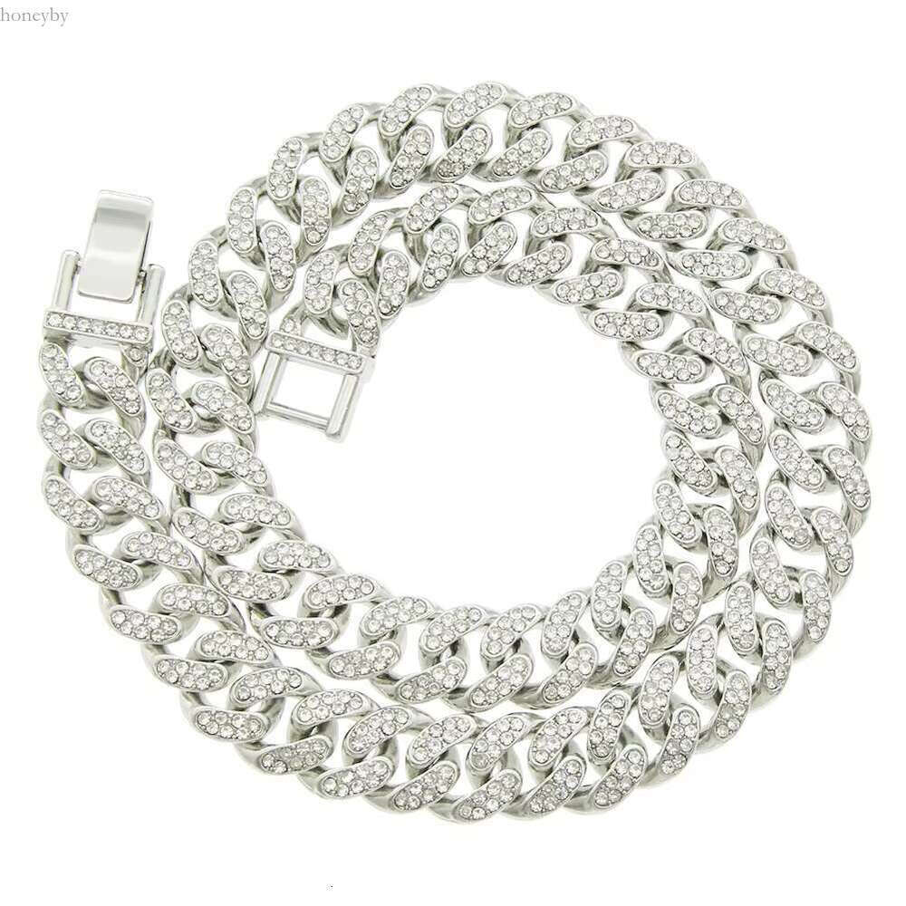 Cadena Cubana Hombre Moissanite Hip Hop Jewelry Gold Sier Men Necklace Cuban k Chain