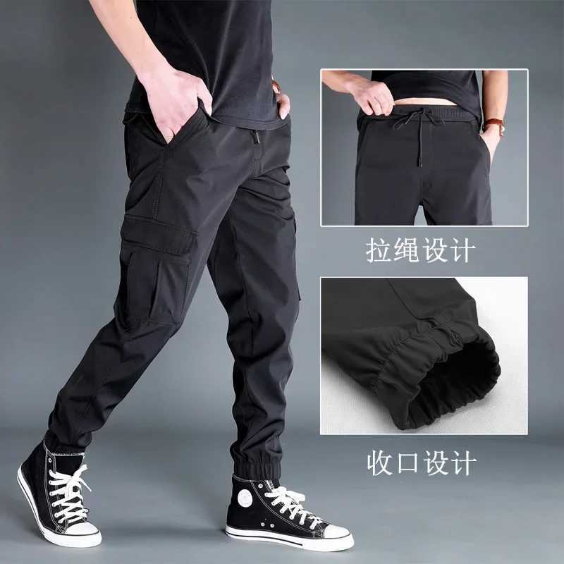 Spring Autumn Stretch Causal Pants Men Military SoftShell Waterproof Outdoor Hiking Cargo Pants Tactical Trousers 6XLT250308