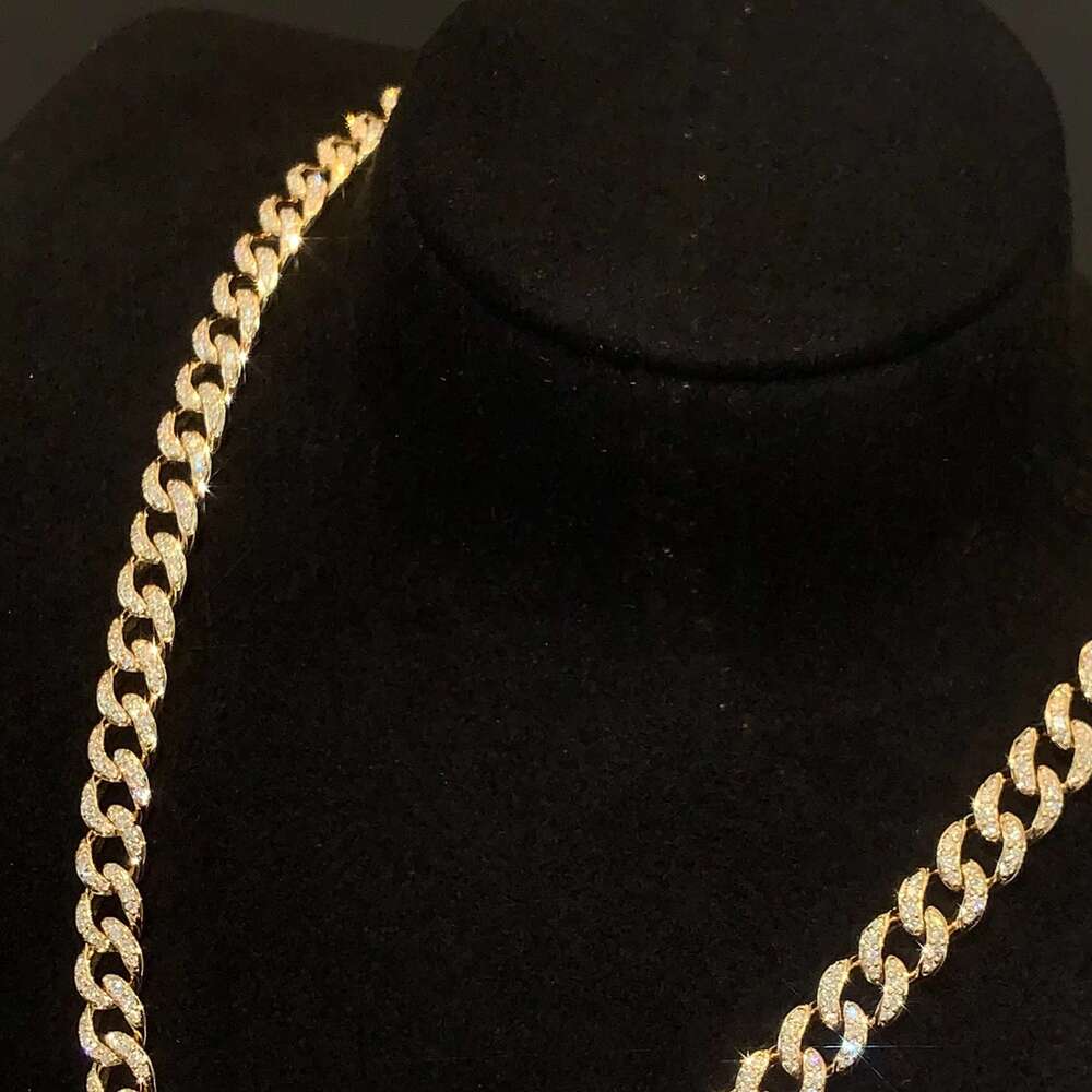 Natural Dia Man Jewelry for Men - Cuban Chains, Real Gold, Wholesale,