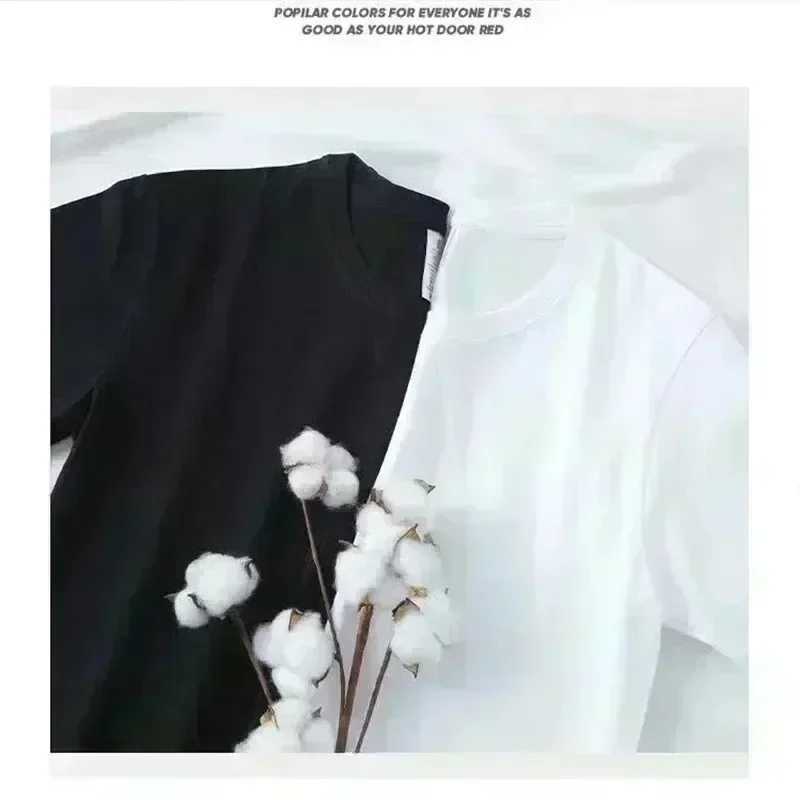 Women's T-Shirt Summer 2025 New Niche AB Sticker Printed Letter Loose T-shirt for Women Short Slve Fashion Strt Wearing Printed T-shirt Y250307YX