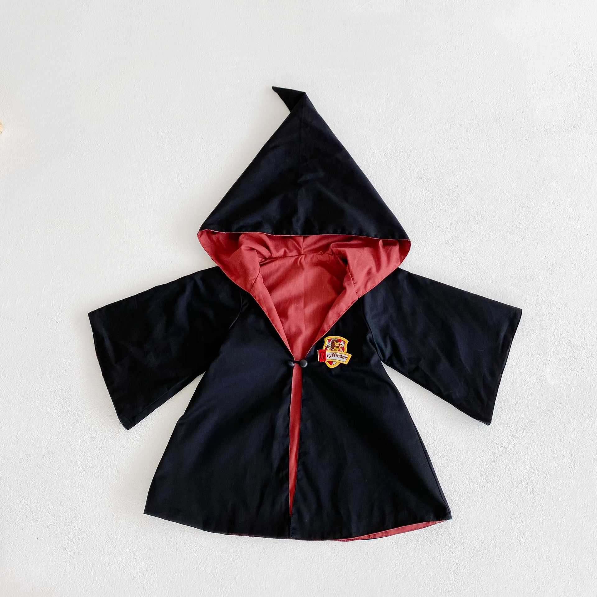 Girl's Dresses Halloween childrens childrens cosplay costume Woghorz magic robe unisex sweater Y250307ARCE
