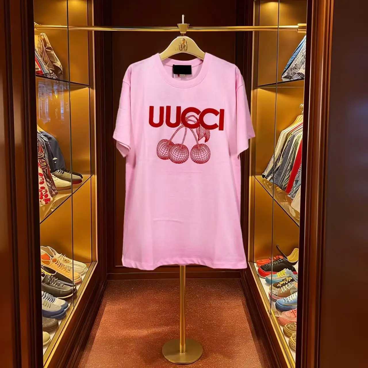 Women's T-Shirt 2025 Summer Letter Printed Childrens Casual Cotton T-shirt Boys and Girls Round Neck Short Slved Top Cotton T-shirt Top Y250307X9
