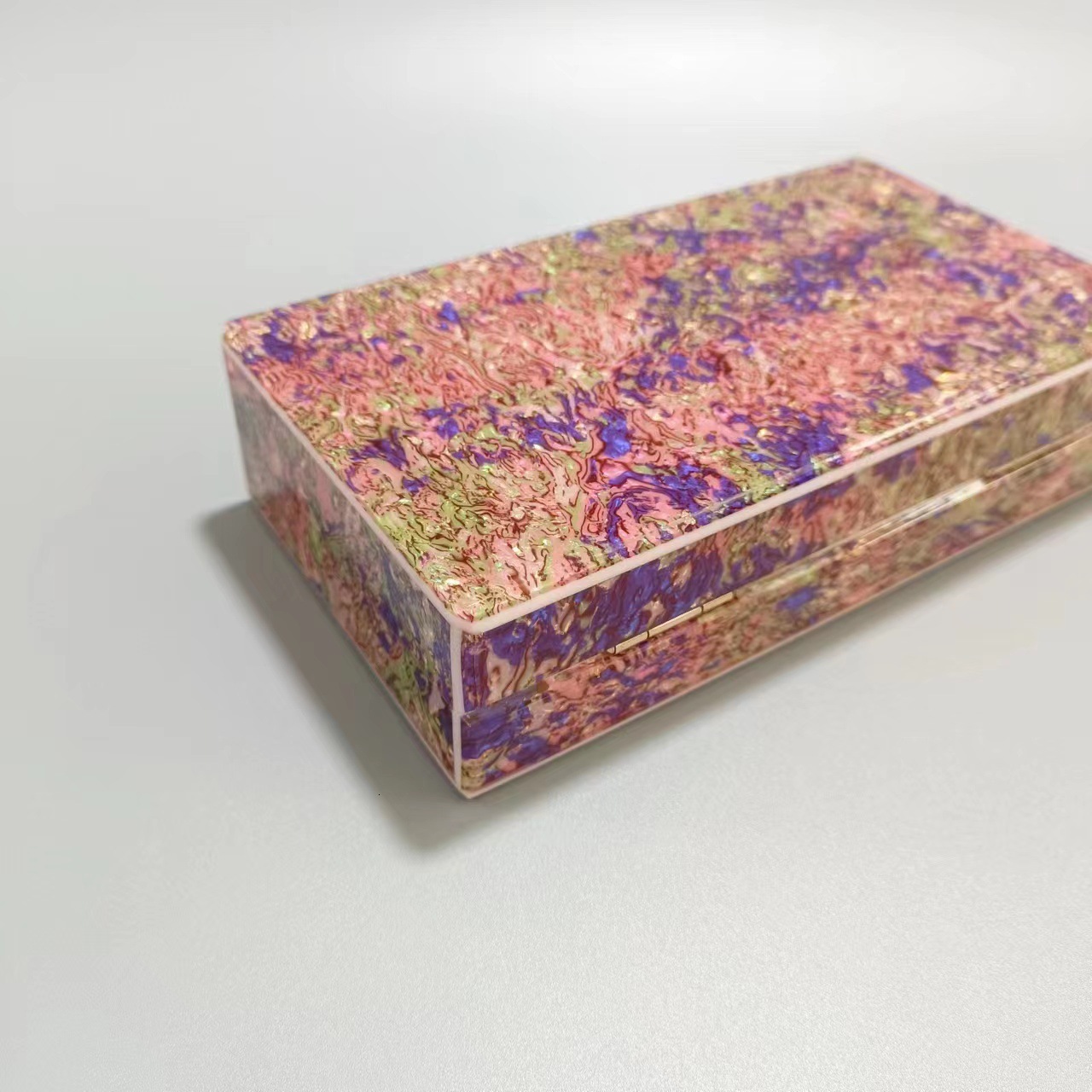 Ladies' New Shell Acrylic Dinner Bag, One Shoulder Diagonal Cross Wedding Banquet Handbag, Chain Bag Holiday Party Acrylic Clutch