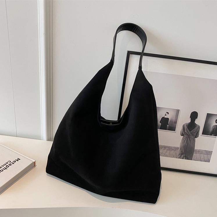 Retro Soft Suede Bag 2025 New Large Capacity Shoulder Bag Women s Designer Original High end Niche Crossbody Bag Wallet Tote Bag