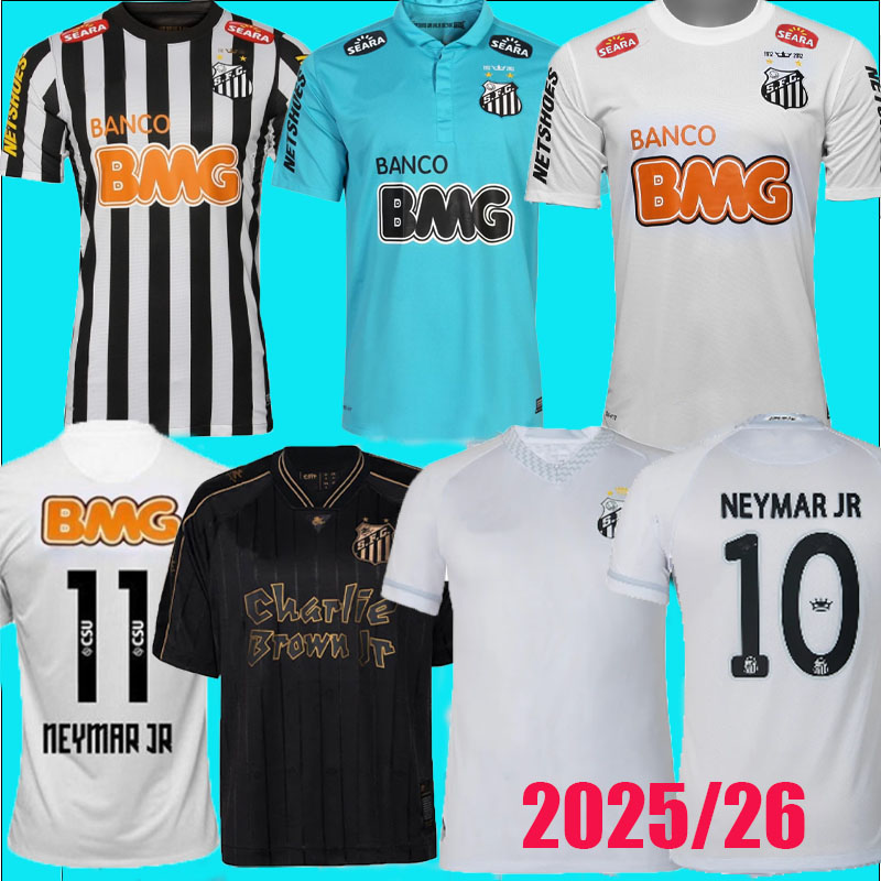 24 25 26 Santos FC Soccer Jerseys neymar jr Home Away third 2024 2025 2026 women Men Kids kits 2011 2012 2013 camisa retro vintage lone sleeve Football Shirt