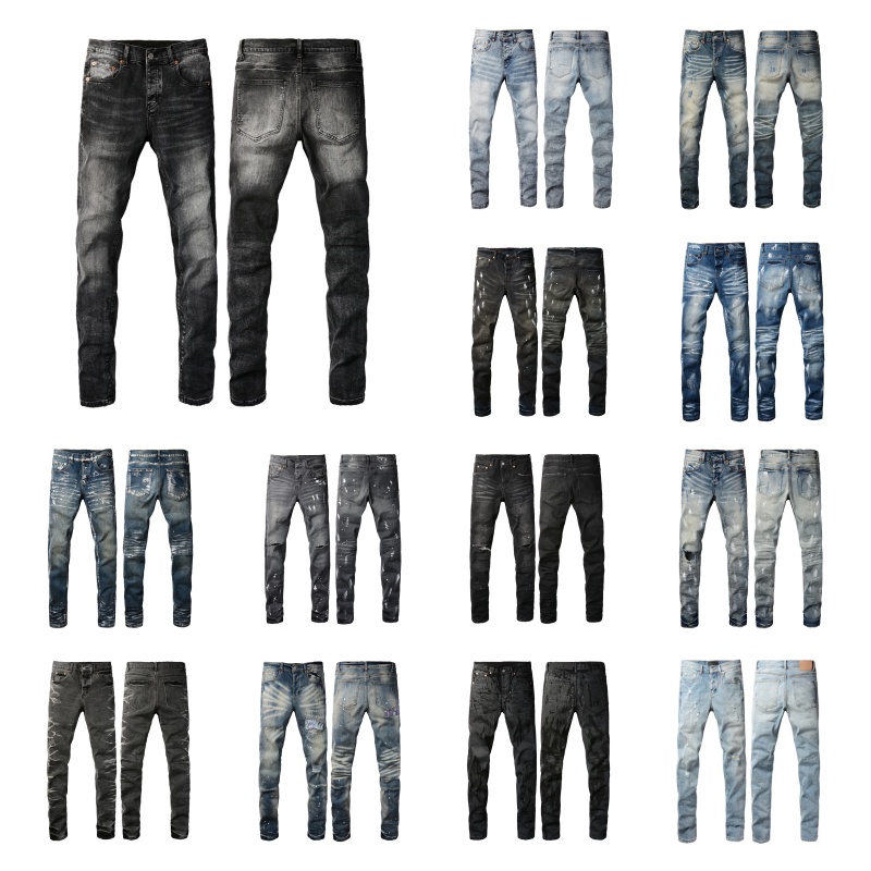 mens jeans fashion denim cool style designer pant distressed ripped biker black blue jean sweatpants Men's Summer New style jeans Size 28--40