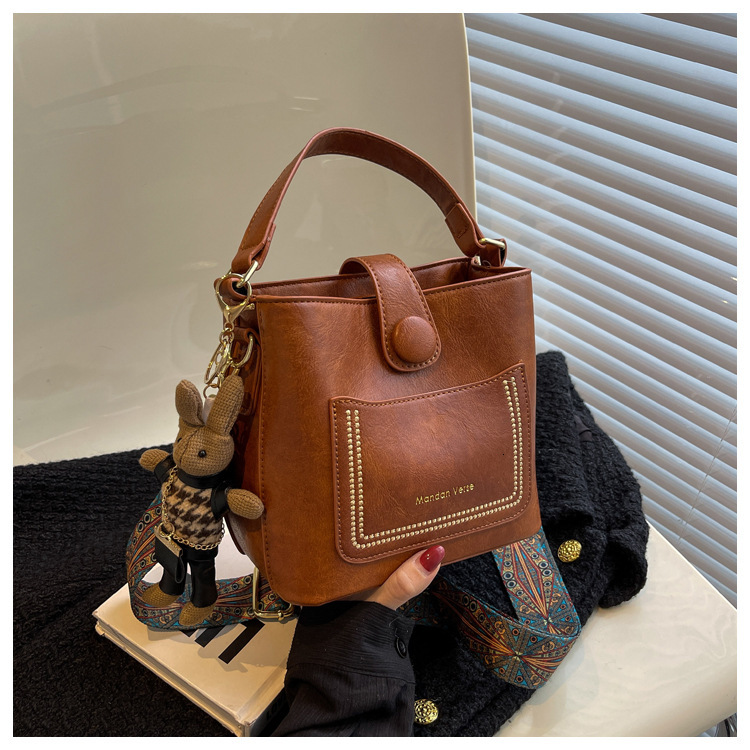 2025 New Korean Women s High End Handbag Fashion Shoulder Designer Women s Bag Multi Functional Wallet Storage Bag Handheld Bucket Bag
