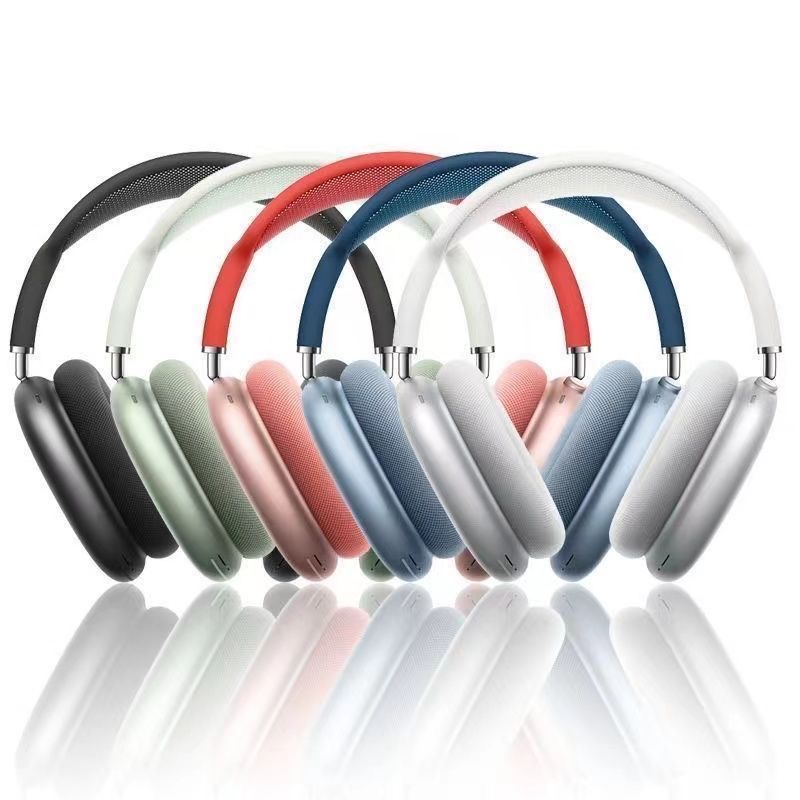 headphones High quality headphones earphones Noise reduction Wireless Bluetooth Headphones Stereo HIFI Super Bass Chip HD P9 headphone silver Cover