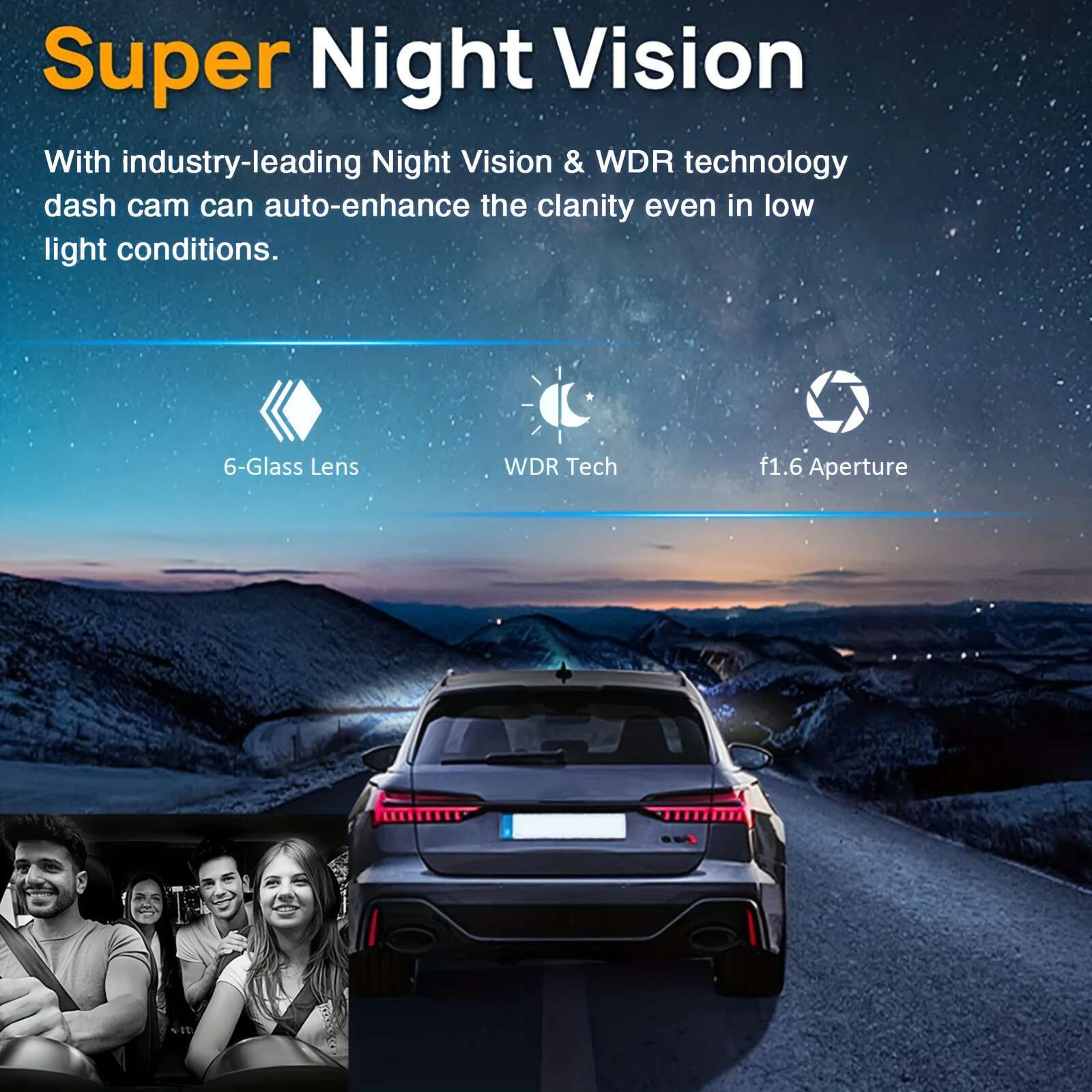Update 1080P Wifi Dual Camera Dash Cam For Cars Front And Inside Car Camera With IR Night Vision Loop Recording Wide Angle Car DVR Tool