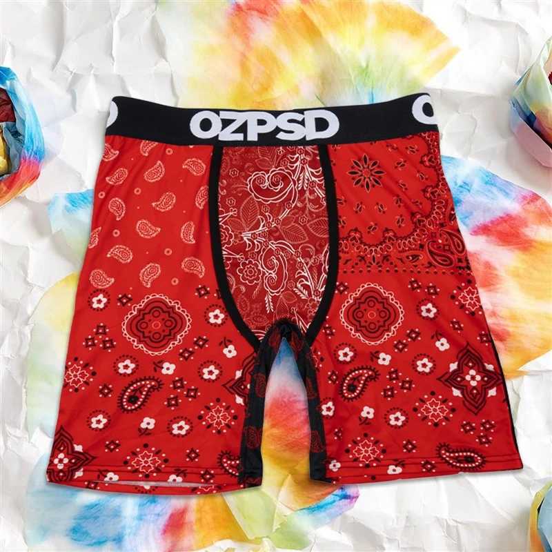 Men's Shorts OZPSD Sexy Men Underwear Boxers Breathable Summer Male Panties Lingerie Men Underpants Trunks Plus Size Print Man Boxer Briefs Y2503