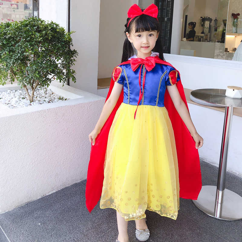 Girl's Dresses 2022 Halloween girls princess dress red fluffy dress childrens dress new childrens clothing Y250307AYWN
