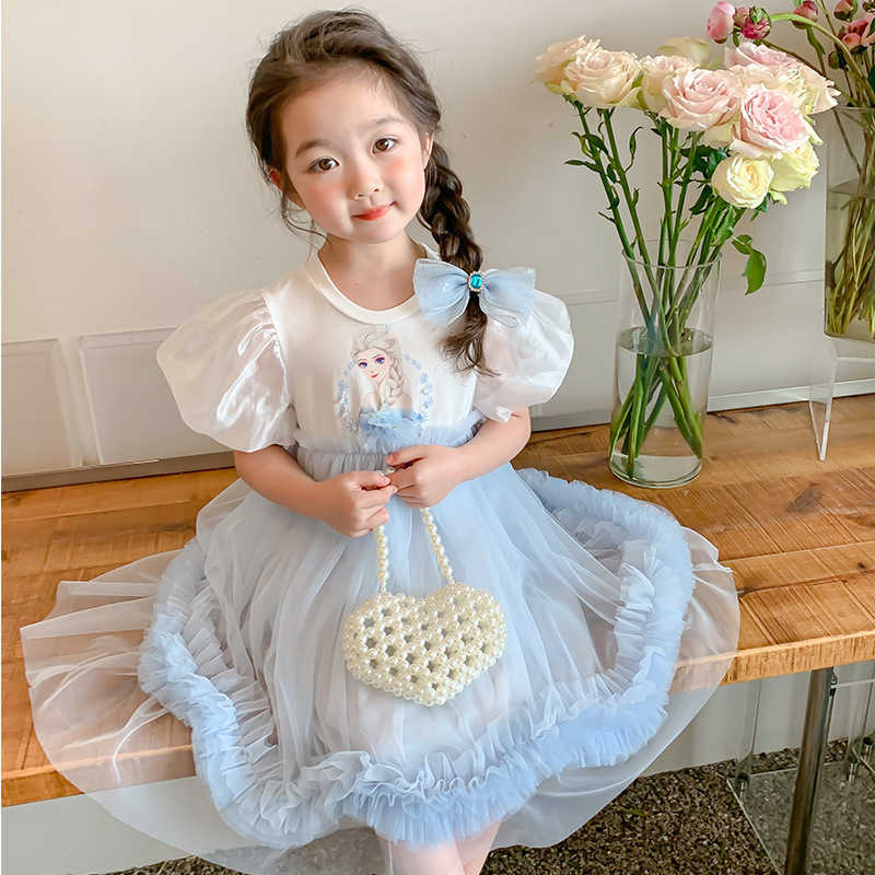 Girl's Dresses Girls Princess Dress 2024 New Summer Style Western Baby Summer Dress Girls Summer Dress Childrens Dress Y2503070H7B
