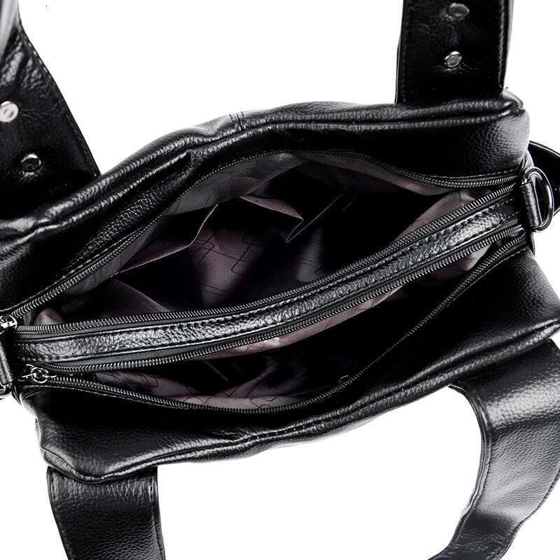 Genuine Soft PU Leather Handbags For Women Vintage Shoulder Tote Bag Designer Ladies Large Capacity Purse Bags Sac A Main