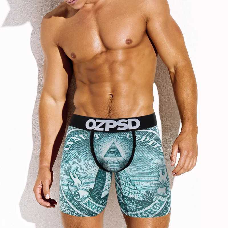 Men's Shorts OZPSD Sexy Men Underwear Boxers Male Panties Lingerie Men Underpants Boxershorts Plus Size Breathable Printed Man Boxer Briefs Y2503