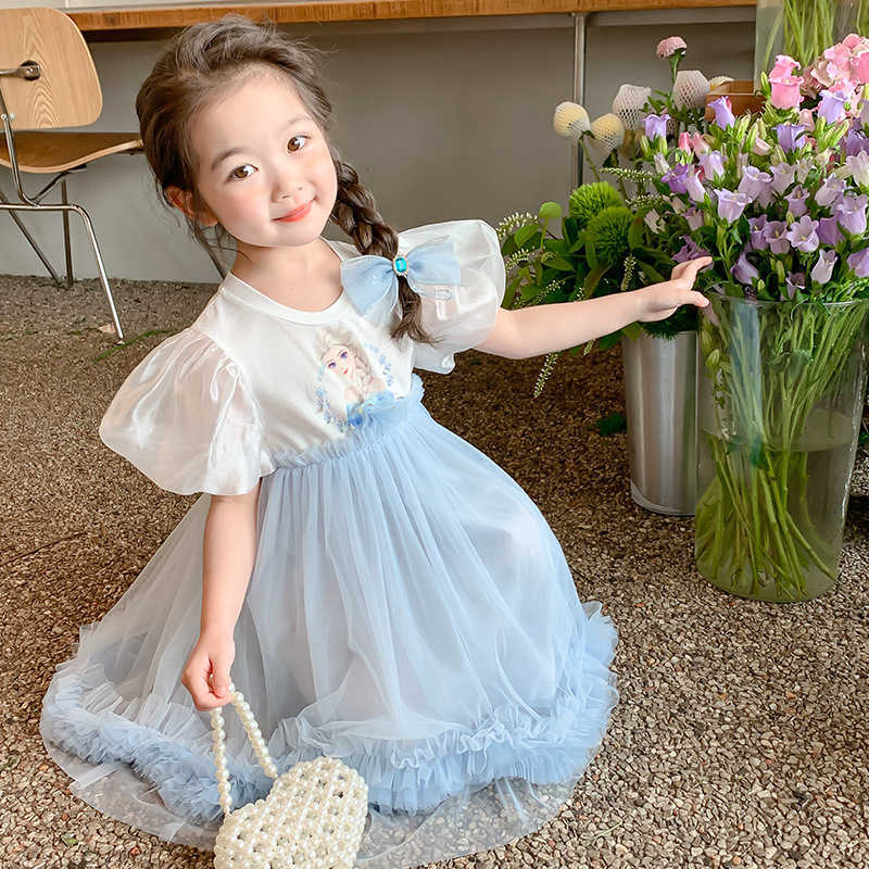 Girl's Dresses Girls Princess Dress 2024 New Summer Style Western Baby Summer Dress Girls Summer Dress Childrens Dress Y2503070H7B