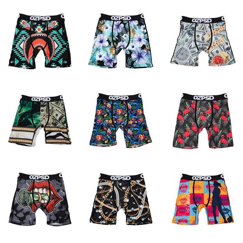 Men's Shorts Soft Sexy Men Underwear Boxershorts Fashion Man Underpants Panties Print Men Innerwear Cuecas Underwear for Men ZS-O90-O100 Y2503077