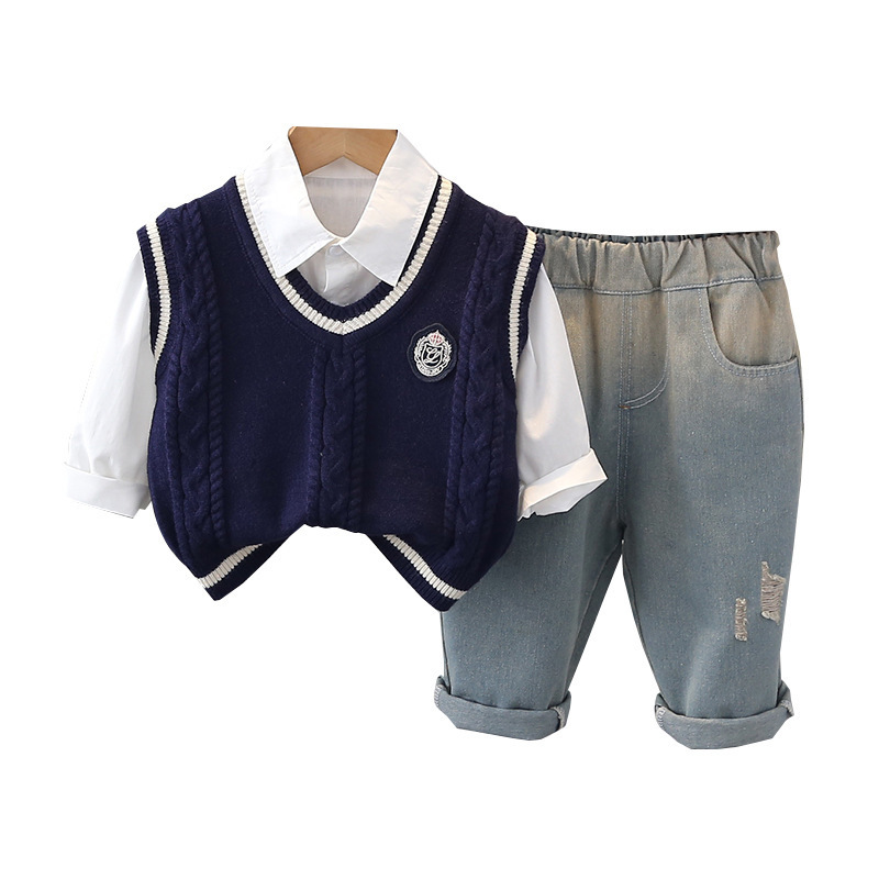 Suits for Boys Spring Autumn Long Sleeve Casual Blazer Jacket Trouser 2pcs School Uniform Teen Kids Clothes Set Children Cosutme 241016 - view 6