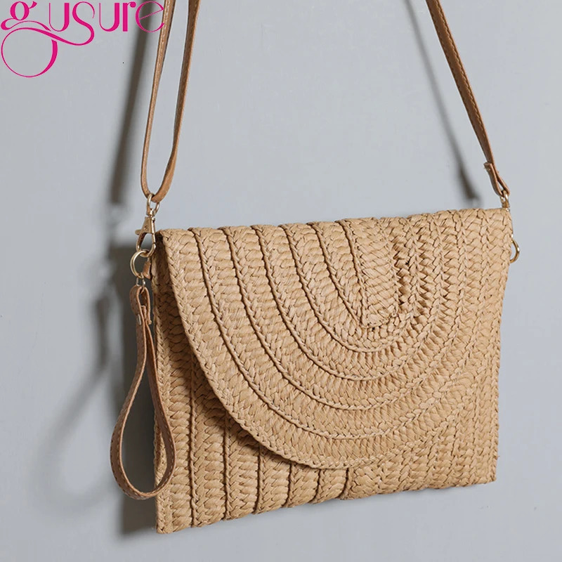 Womens cross body bag beach handbag casual summer handmade envelope womens 250227
