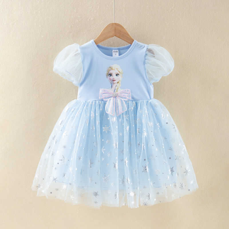 Girl's Dresses Girls Princess Skirt Summer New Collection Sweet Puffy Skirt for Childrens Childrens Mesh Dress Y250307G69X