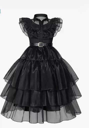 Girl's Dresses Halloween Adams cosplay dress girl princess dress costume Y250307P2BO