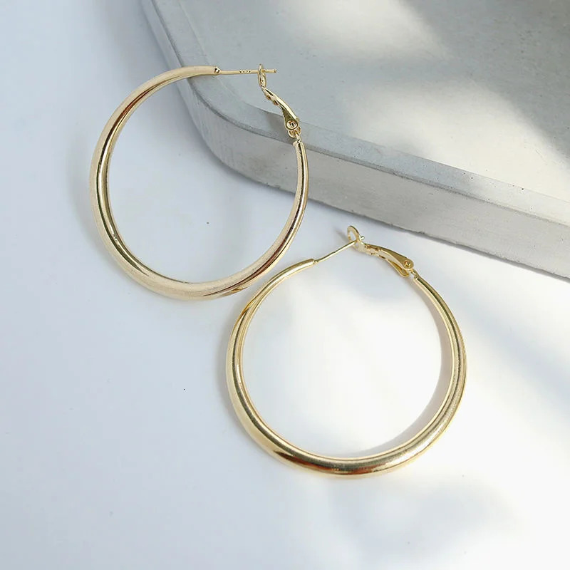Senlissi - Fashion 18K Gold Hoop Earrings For Women Collection 925 Sterling Silver Cergy Rings And Earr Jewelry S039 250303