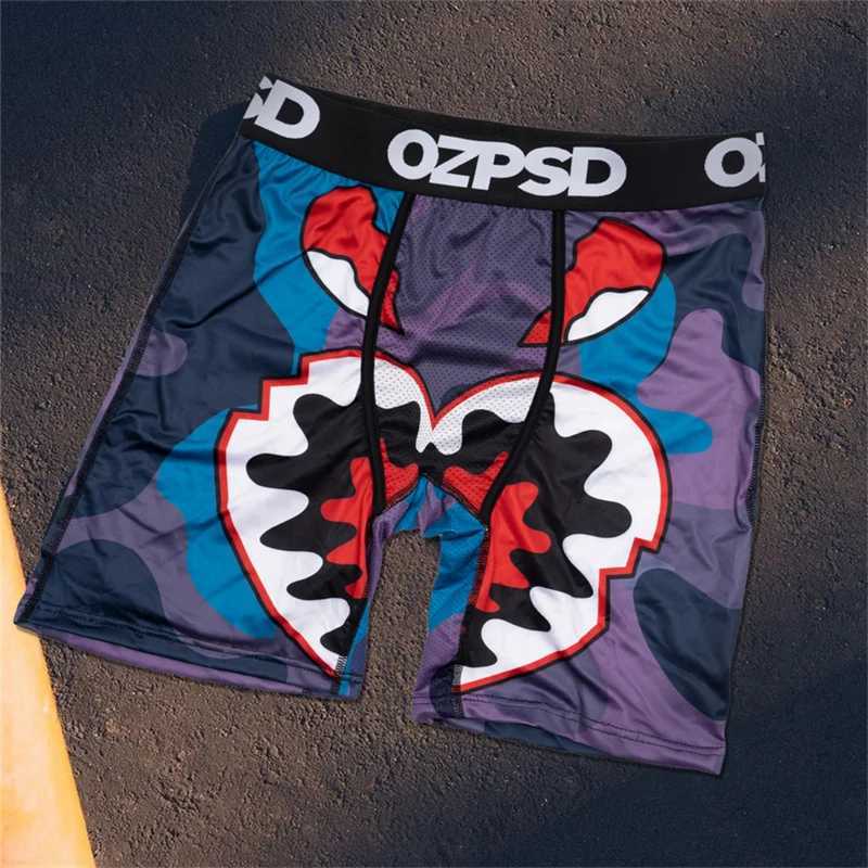 Men's Shorts OZPSD 1Pcs Sexy Men Underwear Boxers Breathable Mens Underpants Funny Printed Mens Panties Man Boxer Briefs Comfortable Trunks Y2503