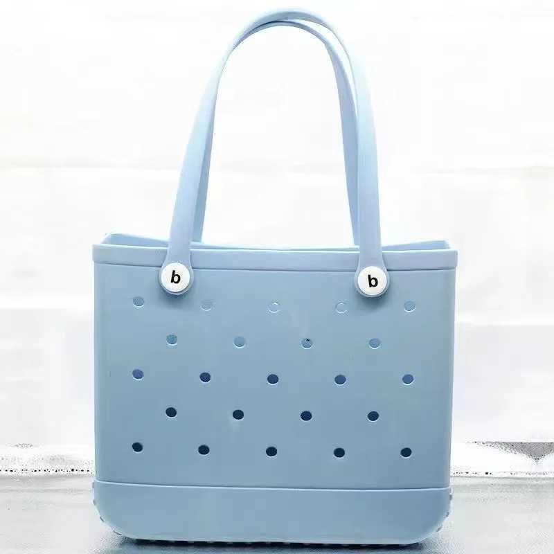Outdoor Basket Pet Bag EVA Hole Large Bag Beach Storage Bag Handbag Printing Large Capacity Hollow Water Filter Shoulder Bag W250415
