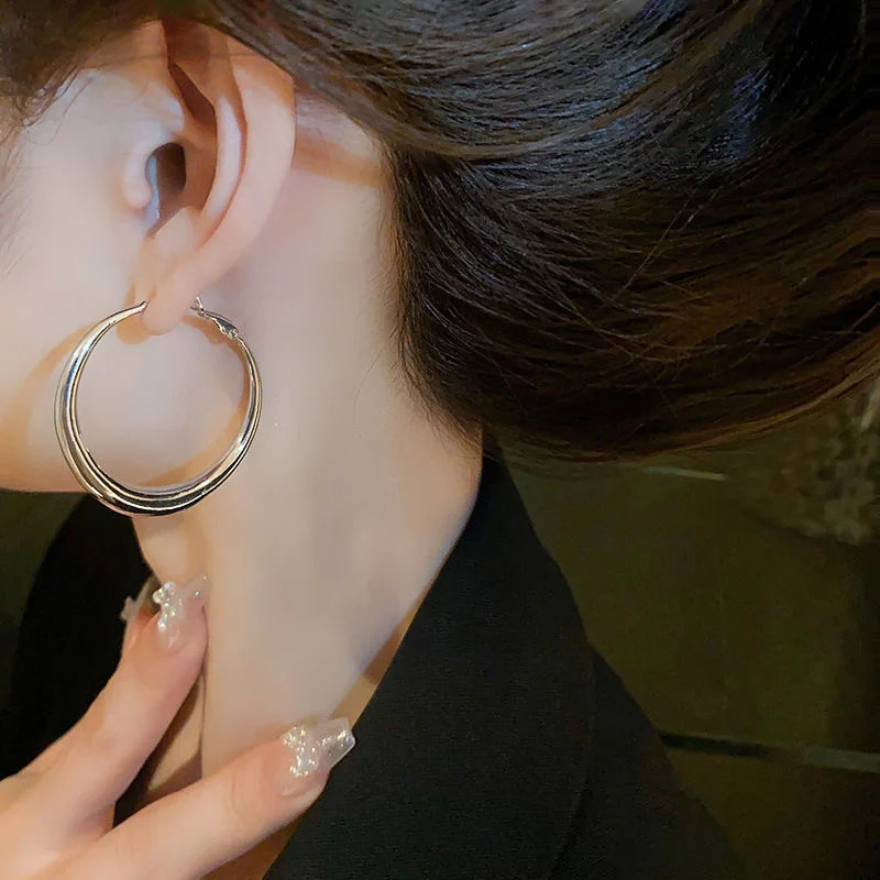 Senlissi - Fashion 18K Gold Hoop Earrings For Women Collection 925 Sterling Silver Cergy Rings And Earr Jewelry S039 250303