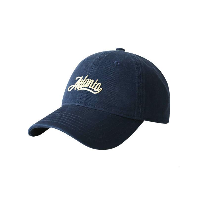 Good fit high-quality pure cotton baseball cap for men and women Korean style simple and versatile soft top duckbill cap outdoor sun hat 241009
