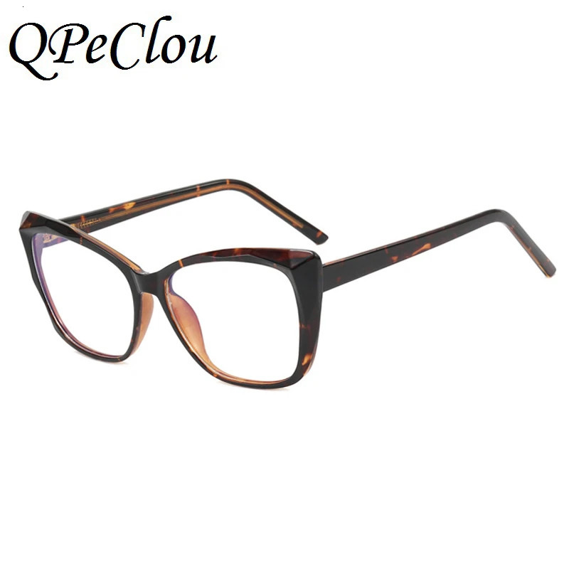Fashion Sexy Transparent Frame Cat Eye Anti-blue Glasses Women Vintage Optical Computer Eyeglasses Female Spectacles250305