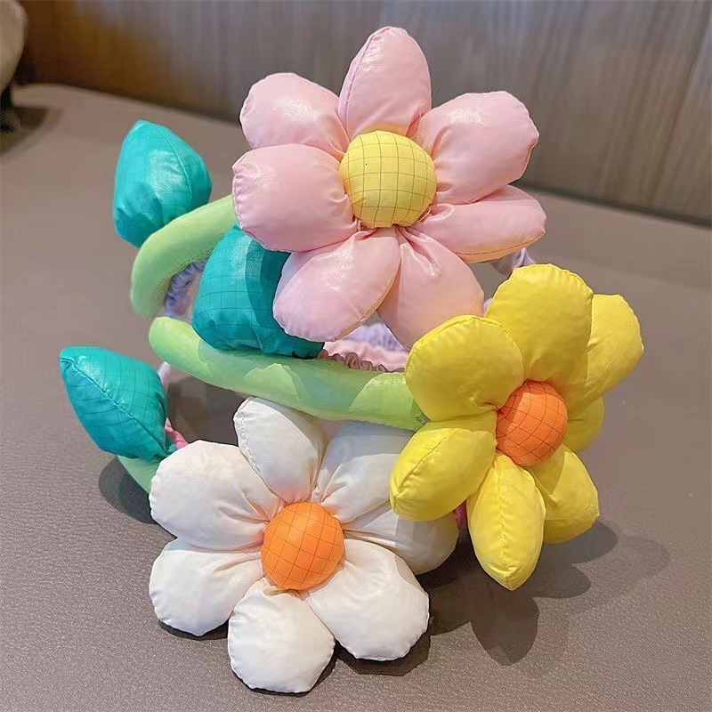 Korean three-dimensional flower sunflower cute girls headband for spring and summer new styles selling cute 220909
