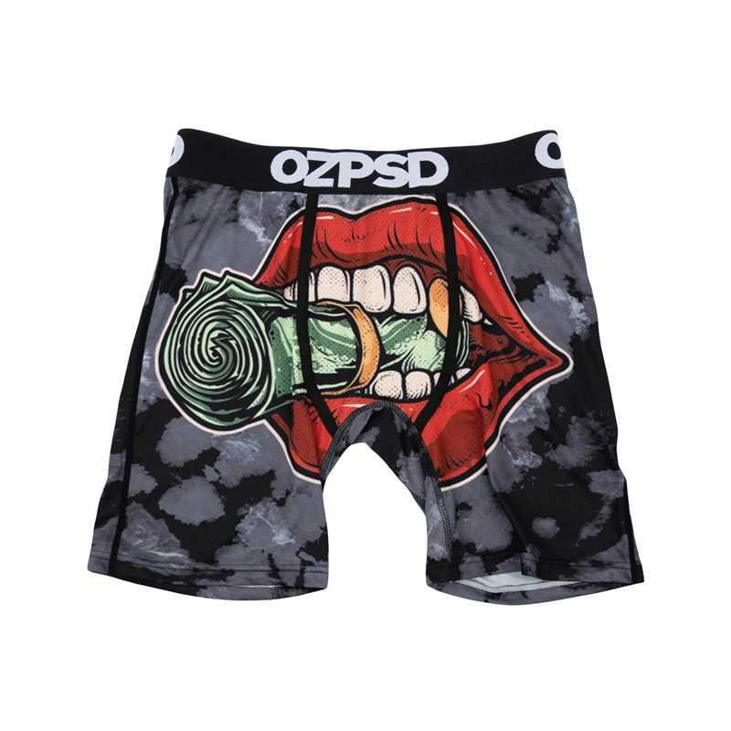 Men's Shorts OZPSD Seamless Sexy Men Underwear Boxer Cueca Male Panties Lingerie Men Underpants Boxershorts Plus Size Printed Mens Boxers Y250307