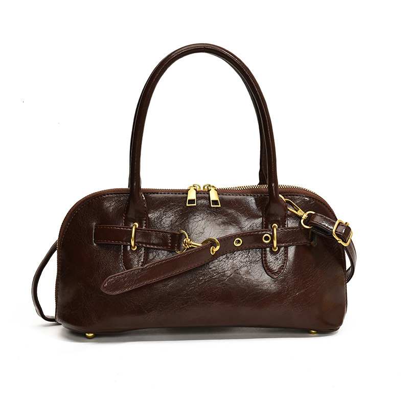 High Quality Leather Armpit Bag Fashionable Designer s New Crossbody Bag Original Bowling Bag 2025S Multifunctional Briefcase Storage Bag Wallet Handb