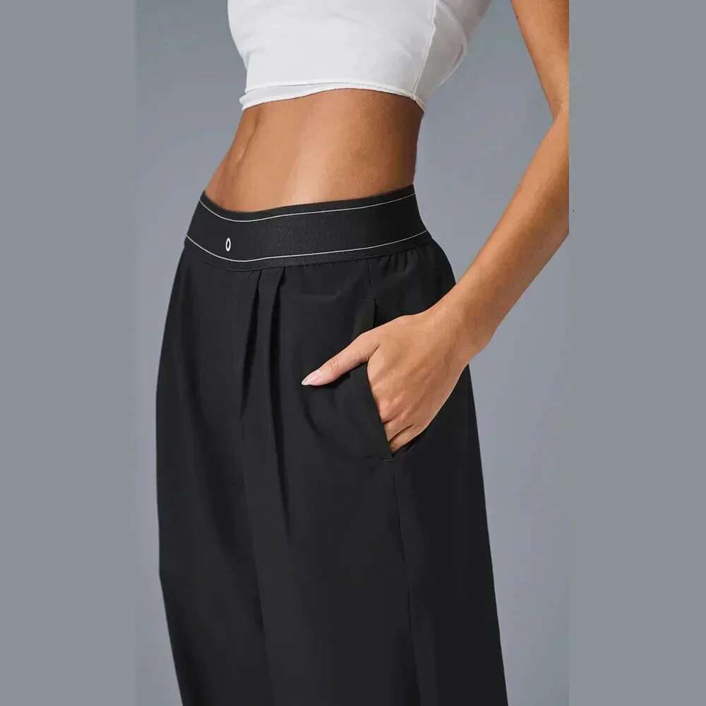 Loose Casual Outdoor Comfortable Suit Up Trouser Sports High Waisted Straight Leg Wide Pants Women's