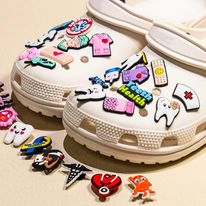 Cute Cartoon Cats PVC Shoe Charms for Clogs Accessories Shoe Decorations Sandals Pins DIY Kids Women Beach Bags Accessories