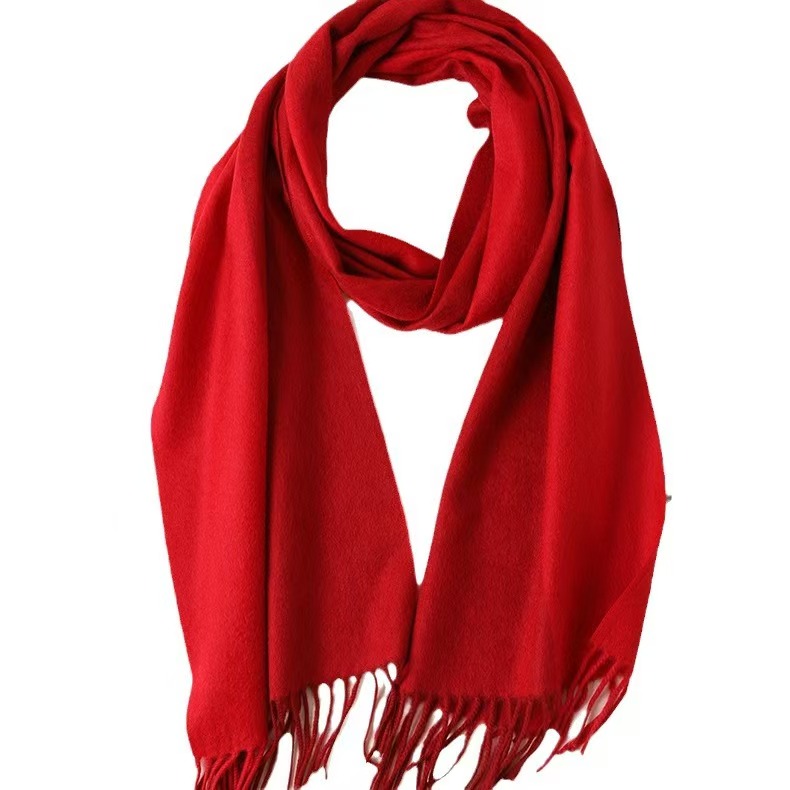 K076 New cashmere stitching multi-color woven scarf unisex warm Korean style women's shawl ready stock wholesale