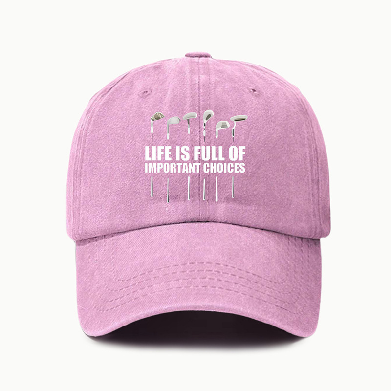 TEMU Mens and Womens Water Washed Hat Golf Funny Printed Water Washed Used Baseball Hat Sunshade Hat 241009
