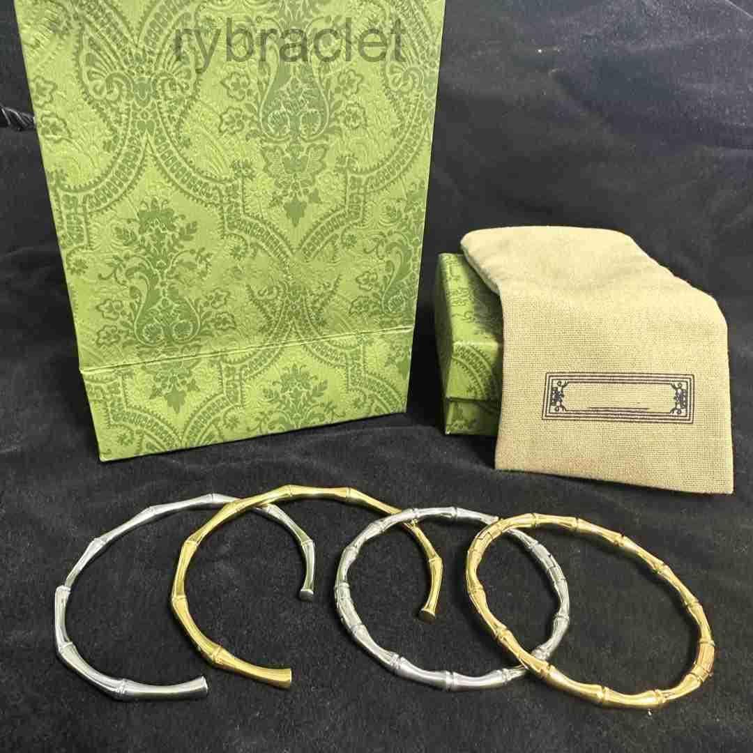 Designer Bangles Fashion Women Bamboo Joint Stainless Steel Bracelet Gold Silver Love Bracelet Luxury Bracelet Wedding Bangle Gift